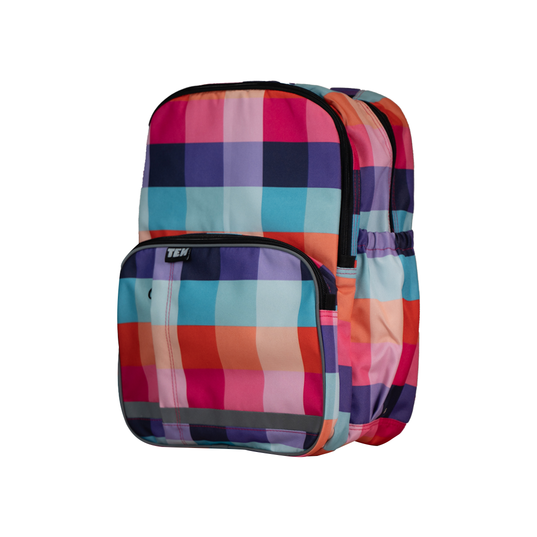 Large Schoolbag Coloured Squares