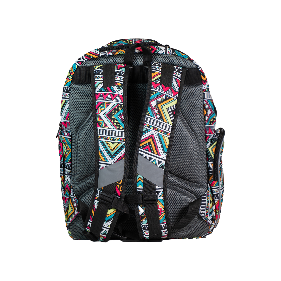 Large Schoolbag Colourful Triangles